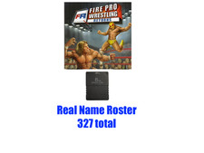 Fire Pro Wrestling Returns Re-Name Roster cartão de memória PlayStation 2 PS2 FPR FPWR comprar usado  Enviando para Brazil