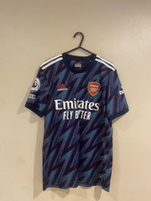 Arsenal Adidas 21/22 Męska koszulka piłkarska dla dorosłych Trzecia koszulka Jersey Gabriel 6 Small na sprzedaż  Wysyłka do Poland