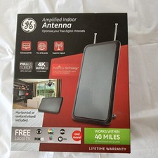 Antena interna plana amplificada GE 40 MILHAS de fonte de transmissão para TV GRÁTIS  comprar usado  Enviando para Brazil