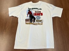 Usado, CAMISETA VINTAGE LEVI'S BIG E COWBOY GOLD RUSH XL DEADSTOCK NOS LEVI STRAUSS comprar usado  Enviando para Brazil