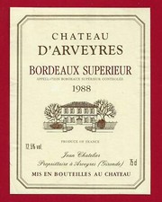 Etiquette label bordeaux d'occasion  Albertville