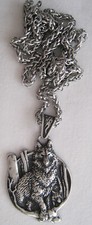 Pendentif inox loup d'occasion  Fessenheim