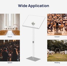 Suporte de pódio acrílico HMYHUM, ângulo ajustável, púlpitos e púlpitos modernos para Cla comprar usado Suporte de pódio acrílico HMYHUM, ângulo ajustável, púlpitos e púlpitos modernos para Cla comprar usado  Enviando para Brazil