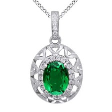 Oval simulated emerald for sale  Houston