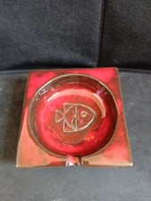 Cendrier céramique rouge d'occasion  Catus