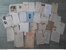 Lot menus anciens d'occasion  Tours-