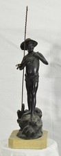 Scultura bronzo pescatore usato  Salerno
