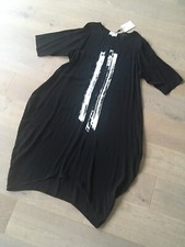 Vestido longo flutuante EUPHORIA NZ "Lucy" exclusivo serigrafia preto - 18 $429 NOVO, usado comprar usado  Enviando para Brazil