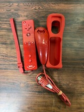 Controle remoto Nintendo Wii Motion Plus + capa de controle vermelha Nunchuk testada A19 comprar usado  Enviando para Brazil