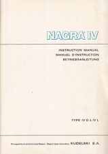 Bedienungsanleitung-Operating Instructions pour Vox Nagra IV D, IV L na sprzedaż Bedienungsanleitung-Operating Instructions pour Vox Nagra IV D, IV L na sprzedaż  Wysyłka do Poland