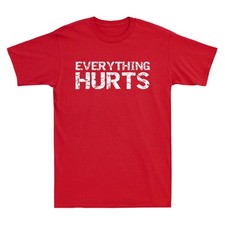 Camiseta unissex Everything Hurts Funny Workout Sports Cool Gift comprar usado  Enviando para Brazil