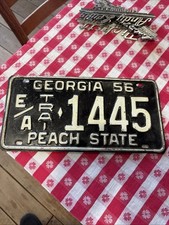 Placa de licença escassa de reboque Georgia 1956 E/A 1445 comprar usado  Enviando para Brazil