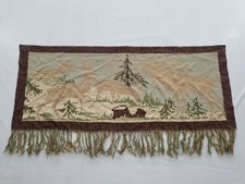 Painel de tapeçaria vintage francês linda cena pendurada na parede 115x62cm, usado comprar usado  Enviando para Brazil