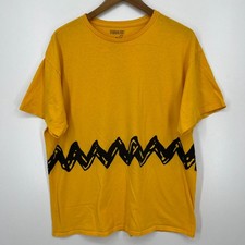 Usado, Camiseta masculina Peanuts tamanho XL amarela manga curta gola redonda sólida comprar usado  Enviando para Brazil