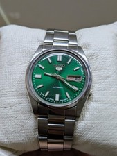 Usado, Seiko 5 relógio masculino automático verde 7009 mostrador sunburst (alterado) Japão comprar usado  Enviando para Brazil