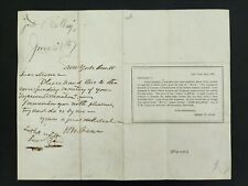 Usado, Antigua CARTA Y PROGRAMA DE TEATRO 1867 LECHE autógrafo HENRY W SHAW Josh facturación segunda mano  Embacar hacia Argentina