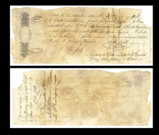 1830 banconota assegno usato  Verbania