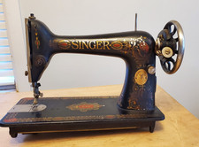 Máquina de costura de couro vintage Singer 66-1 cabeça de esteira + acessórios (r12 p3) comprar usado  Enviando para Brazil