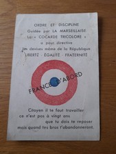 Carte adhesion cocarde d'occasion  Vitry-le-François