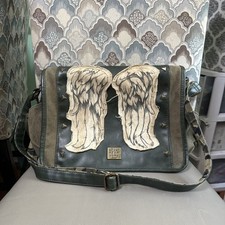 Bolsa carteiro AMC The Walking Dead Daryl Dixon Wings oficial autêntica azeitona, usado comprar usado  Enviando para Brazil