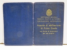 Vecchia patente abilitazione usato  Salerno
