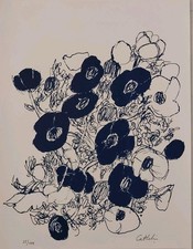 Lithographie anémones bernard d'occasion  Mezzavia
