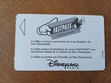 Fastpass euro disney d'occasion Fastpass euro disney d'occasion  Villeneuve-lès-Avignon