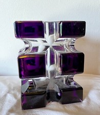 Vintage blockvase glashütte gebraucht kaufen  Siegen