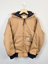 Jaqueta Carhartt Retrabalhada Masculina Grande Bronzeada Manga Longa Com Capuz Zíper Completo comprar usado  Enviando para Brazil