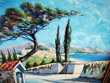 ölgemälde strand idylle gebraucht kaufen  Diez