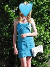 Vintage turquoise sleeveless for sale  WEYBRIDGE