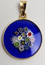 Murano millefiori cobalt for sale  Corona