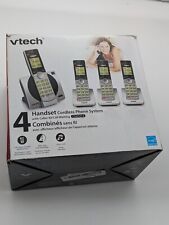Sistema de atendimento de telefone sem fio VTech DECT 6.0 identificador de chamadas chamada em espera 4 aparelhos comprar usado  Enviando para Brazil