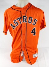 Usado, Camiseta laranja usada em jogo Houston Astros George Springer #4 World Series P G7 2019 comprar usado  Enviando para Brazil