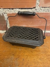 Chaufferette Ancienne En Fonte Noire France Vintage #C520, usado comprar usado  Enviando para Brazil