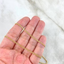 Colar de corrente de elos cubanos de ouro amarelo 18K 16" 18" 20" 22" 24" 26" 28" corrente de freio, usado comprar usado  Enviando para Brazil
