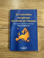 Livre convention européenne d'occasion  Brives-Charensac