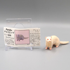 Mini boneco brinquedo animal albino furão ovo de chocolate Furuta Kaiyodo Japão yy118 comprar usado  Enviando para Brazil