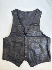 Gilet vintage pelle usato  Spedire a Italy