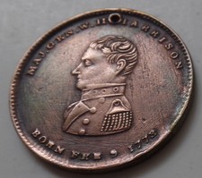 Usado, Medalha de campanha presidencial 1840 maior Wm Henry Harrison Whig ficha em cobre comprar usado  Enviando para Brazil