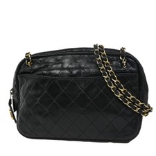 CHANEL CC LOGOTIPO MATELASSE CORRENTE BOLSA DE OMBRO COURO PRETO VINTAGE GHW 39YH525 comprar usado  Enviando para Brazil