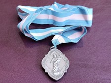 1950s Maria Auxiliadora Religious Medal, Heart of Jesus Christ Religious Medal comprar usado  Enviando para Brazil
