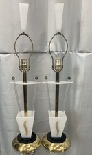 Pair moss lamps for sale  New Canaan