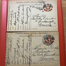 Cartoline postali franchigia usato  Genova
