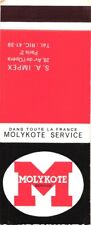 Serviço Molykote Em Toda a França, Segurança, Desempenho Capa Vintage Matchbook comprar usado  Enviando para Brazil