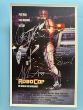 POSTER DE FILME ROBOCOP 11x17 ASSINADO POR 3 AUTENTICADO com COA FRETE GRÁTIS comprar usado  Enviando para Brazil