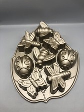 Molde de alumínio fundido pesado Nordic Ware Backyard Bugs Baking Pan 8 Bugs EUA comprar usado  Enviando para Brazil