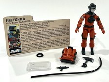 1985 GI JOE BARBECUE v1 100% completo com cartão de arquivo e suporte base Hasbro ARAH, usado comprar usado  Enviando para Brazil