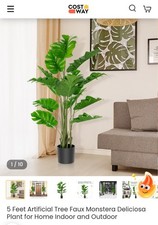 Árvore artificial 5 pés falsa Monstera Deliciosa planta para casa interna e externa comprar usado Árvore artificial 5 pés falsa Monstera Deliciosa planta para casa interna e externa comprar usado  Enviando para Brazil