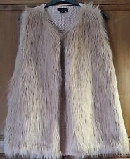 Peach fur gilet for sale  CAERNARFON